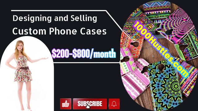 Transform Your Phone into a One-Of-A-Kind Accessory with 1000 Hustles' Custom Phone Case Designs - Elevate Your Style with Every Call!