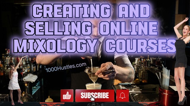 Master the art of mixology and turn your passion into profit with 1000 Hustles' online courses. Learn the latest techniques and sell your own signature cocktails to elevate your hustle game!