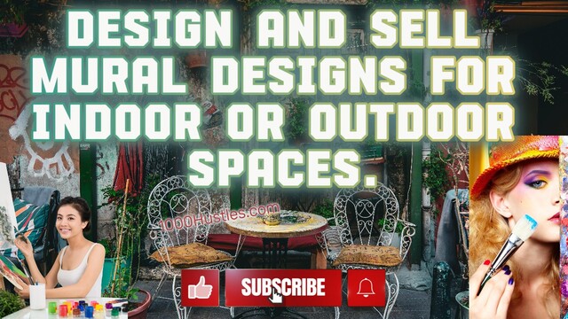 Embrace your creativity with 1000 Hustles: Design your perfect indoor or outdoor space with our stunning mural designs, guaranteed to elevate any environment for a truly unique aesthetic.