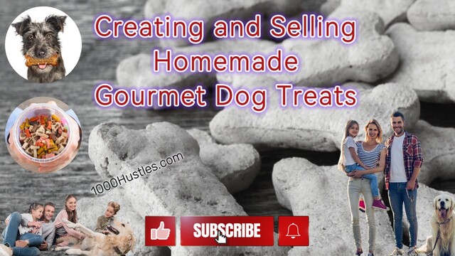 Indulge your furry friend with 1000 Hustles' homemade gourmet dog treats - handcrafted with love and sold for all the right reasons.