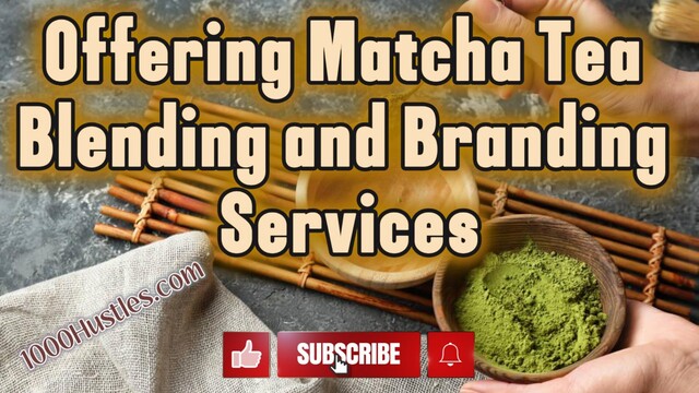 Boost Your Brand with Matcha Tea Blending and Branding Services from 1000 Hustles