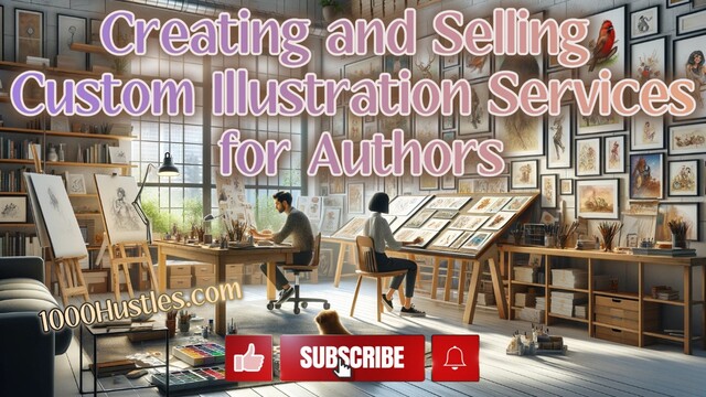 Boost Your Book Sales with Custom Illustration Services from 1000 Hustles - Empowering Authors with Eye-Catching Visuals for Maximum Impact!