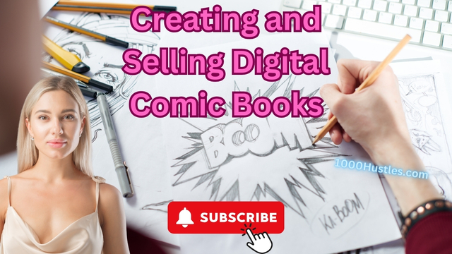 Discover endless potential in the digital world with 1000 Hustles – your go-to guide for creating and selling captivating comic books online for maximum SEO impact.