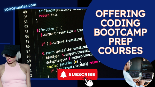 Join our 1000 Hustles Coding Bootcamp Prep Courses and kickstart your career in tech! Get the skills and experience you need to succeed in the digital world.