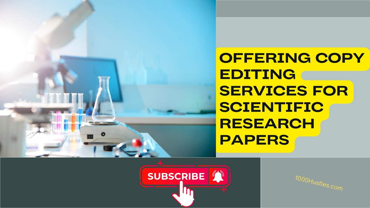 Elevate Your Scientific Research Paper with 1000 Hustles' Premium Copy Editing Services - Expertly Polishing Your Work for Enhanced Clarity and Impact.