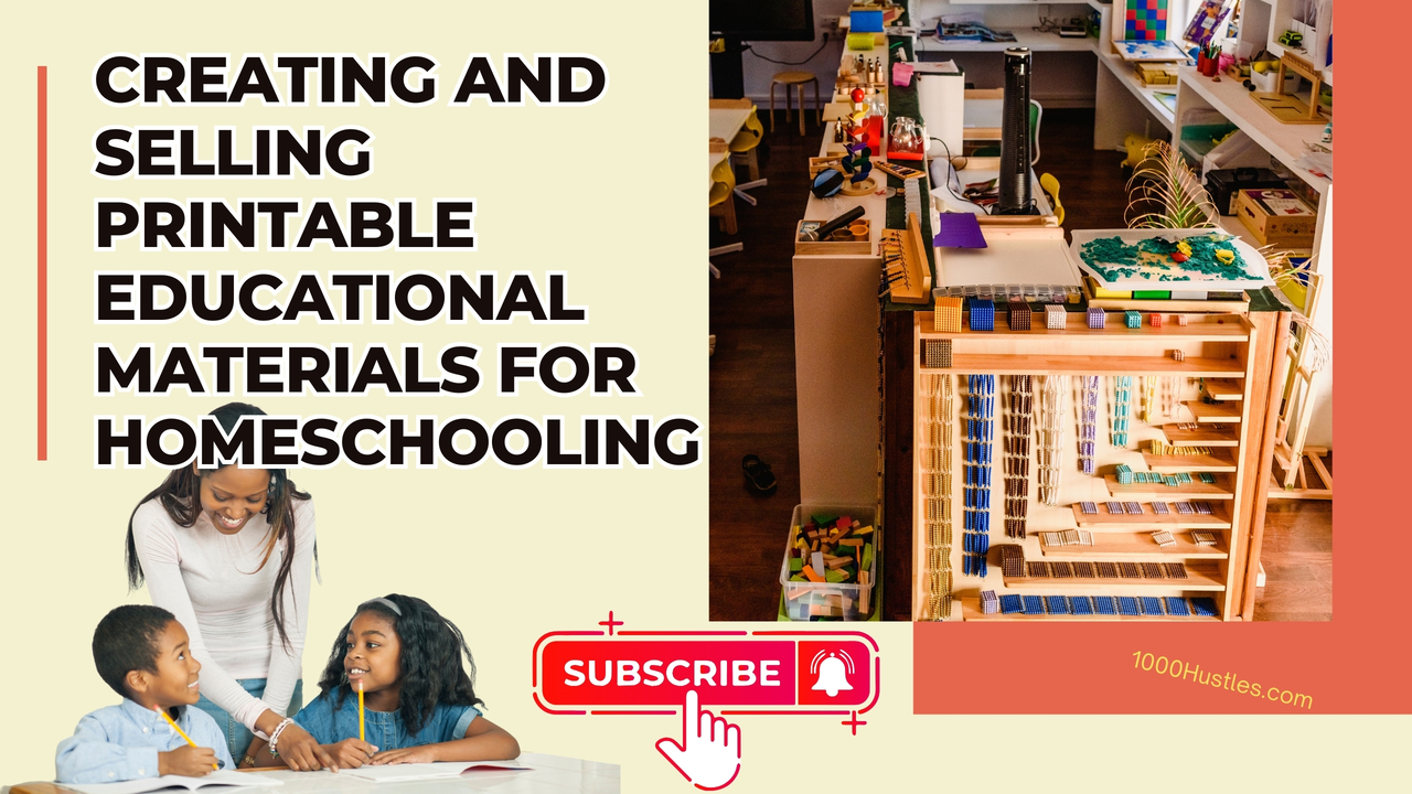 Unlock Your Homeschooling Potential with 1000 Hustles' Printable Educational Materials for All Ages and Subjects.